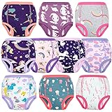 MooMoo Baby Trainingshose für Kleinkinder, Trainingsunterwäsche für Babys, Mädchen und Jungen, 6 Schichten, Rosa (10 Stück), 7 Jahre