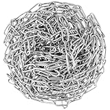 JIEHIN 3mm Edelstahlkette 10 m, Metallkette Meterware Stahlkette Gliederkette Absperrkette Rundgliederketten Edelstahl Kette zum Aufhängen Hängematten, Sandsäcke, Wäschekette