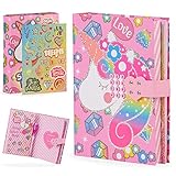 Style Girlz EinhornTagebuch für Mädchen – abschließbares KinderTagebuch mit magischem UVLicht, unsichtbarer Tinte, EinhornNotizbuch für Mädchen mit digitalem Schloss – Tagebuch & Stift für Kinder