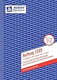 Avery Zweckform 1725 Auftrag, DIN A5, selbstdurchschreibend, 2 x 40 Blatt, weiß, gelb (2er Pack)