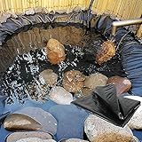 10 x 4 m Gummiteichfolien, flexibel, wasserdicht, Poolfolie, Teich, Landschaftsbau, undurchlässiges Folientuch, schwarz