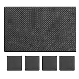 Antivibrationsmatte 60x60 cm, Antirutschmatte Waschmaschine, rutschfeste Waschmaschinen Unterlage für Trockner Fitnessgeräte und Kühlschrank, Zuschneidbar Bodenschutzmatte Geräuschreduzierung