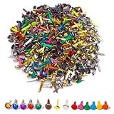 Mini Brads, Metall Musterklammern, für Karten, Scrapbooking，Gemischte Farben, 450 Stück