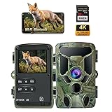 HAZA 4K WLAN Wildkamera mit App 60MP HD Wildtierkamera mit 940nm Nachtsicht Bewegungsmelder WiFi Jagdkamera mit SD Karte,120°Weitwinkel,0.1s Trigger,IP66 für Wildüberwachung/Deer Scouting (4K)