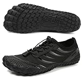 Barfußschuhe Herren Wasserschuhe Damen Barfußschuhe Damen Wasserschuhe Herren Aquaschuhe Damen Strandschuhe Schnell Trocknen Surfschuhe Unisex Barfußschuhe für Beach Pool Surfen Yoga(Schwarz 42EU)