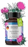 Mariendistel Kapseln hochdosiert - vegane Mariendistel Kur mit 80% Silymarin, Artischocke Löwenzahn und Desmodium - Nahrungsergänzungsmittel vegan – Mariendistel Komplex mit Bitterstoffen
