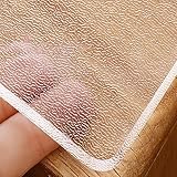 Transparenter PVC-Tischschutz, wasserdicht, rutschfest, Tischabdeckung für Esszimmertische, 1,5 mm dick, transparente Matte, ideal für Büro, Schreibtisch, Tischdecke, 90 x 360 cm