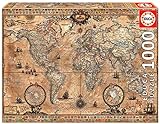 Educa 15159, Antike Weltkarte, 1000 Teile Puzzle für Erwachsene und Kinder ab 10 Jahren, Landkarte