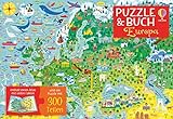 Puzzle & Buch: Europa: Puzzle mit 300 Teilen plus Atlas (Puzzle-und-Buch-Reihe)