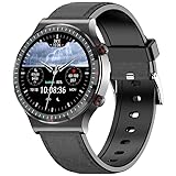 Smartwatch Für Android Und IOS Smartwatch Mit Blutdruckmessung Blutsauerstoffmessung EKG Pulsmesser Vorhofflimmern Schrittzähler Gesundheitsuhr IP68 Smart Watch (schwarz B)