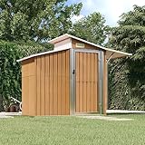 Lawn & Garden Gartenhaus braun 270x130x208,5 cm Stahl verzinkt Home & Garden