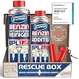 SYPRIN Benzin Reiniger und Additiv Bundle - Reinigung und Pflege der Injektoren sowie Ventilen - für Benzinmotoren - Motorsystemreiniger Set