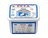 Vassilitsa Feta Schafskäse - 1x 1kg Behälter - griechischer Feta aus 70% Schafs- und 30% Ziegenmilch in Salzlake, 43% Fett i.Tr., Schafkäse und Ziegenkäse, Premium-Qualität aus Griechenland