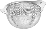 ZWILLING Table Sieb, 16 cm, Edelstahl, 17 x 16 x 8 cm, Küchensieb, Seiher Geeignet zum Sieben, Abtropfen Nudeln, Quinoa, Puderzucker, Gemüse, Obst, Tee, Argent