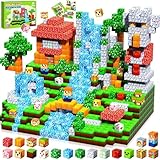 Pourbibi Magnetische Bausteine, Magnetbausteine Magnetspielzeug, 108 Teile Magnetische Bauwelt Spielzeug Magnetblöcke für Kinder ab 3 4 5 6 7 8 9 Jahre Verstaubare,Professioneller Christmas