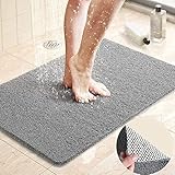 Duschmatte rutschfest,40x60 cm,Luffa Massage Duschmatten, Badewannenmatte Duschmatte mit Anti-rutsch Sicherheit, Durchlässige Badematte, für Badewanne und Nassbereiche