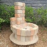 Garten-Wassersäule mit Rinne, Ziegelform,wassersäule garten,wasserzapfsäule garten,wasserzapfstelle garten,frostsicherer außenwasserhahn,saeule mit wasserhahn,standbrunnen,hydrant(C,With base)