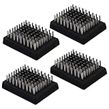 Grillbürste für Outdoor Grill, Grillbürste Ersatzköpfe 4pcs Wärme resistente Drahtborstenborstengrill Wireless Reinigungsbürste Tragbarer Grillreiniger