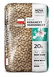 Nova Minerals Tongranulat zur Drainage Keramsit Blähton für den Garten (8-20 mm) 20L – Hochwertiger Keramischer Zuschlagstoff für Drainage, Mulchen, Hydroponik und Bodenverbesserung