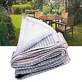 Ersatz-Sonnensegel, Markisen, Sonnensegel aus Aluminium, Schattierungsnetz, reflektierendes, atmungsaktives Abdeckgewebe mit 75% UV-Schutz für Gewächshausdächer und Poolabdeckunge