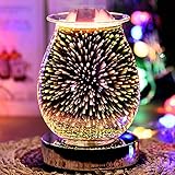 Wowlela Duftlampe Wachs 3D Scentsy Duftlampe Energie Sparen Duftlampe Elektrisch Duftlampe Teelicht Elektrisch Duftöl Lampe für Home Office Schlafzimmer Geschenke