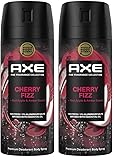 Axe Premium Bodyspray Cherry Fizz Deo ohne Aluminiumsalze für 72 Stunden Frische 150 ml (Packung mit 2)