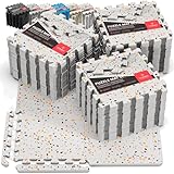 Schutzmatten Bodenschutzmatte Set Sportmatte Gymnastikmatte Puzzlematte: Sportgeräte Fitnessmatte Turnmatte Unterlegmatte Bodenmatte Sport Mat Trainingsmatte Gummimatte Yogamatte Fitness - 3er Set