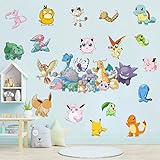 Thingehoy Wandtattoo Kinderzimmer Junge Mädchen, Wandaufkleber Kinderzimmer, Anime Wandtattoos Aufkleber Kinder, Wandsticker Kinderzimmer Jungen Mädchen, Wall Stickers Kids Bedroom, Wanddekoration