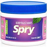 Spry Xylitol Berry Blast Mints – Zuckerfreies Bonbon zur Unterstützung der Mundgesundheit, regt Speichelproduktion an, bekämpft Mundgeruch, Non-GMO, glutenfrei, 240 Count (Pack of 1)