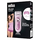 Braun Silk-épil Lady Shaver, Kabelloser damenrasierer elektrisch, Elektrischer Rasierer und Trimmer, rasierer damen intimbereich, Wet&Dry, 5100, pink