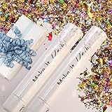 PrimePure Konfettikanone Mehrfarbig das Glitzern Party Popper - 2 Stück - Konfetti Kanone für Silvester 2026, Hochzeiten, Partys, Geburtstage und Festliche Veranstaltungen