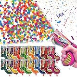 16 Pcs Konfettikanone Biologisch Abbaubar Konfetti Kanone Konfettipistole Party Confetti Kanone Konfetti Geburtstag Glitzer Papier Konfettibombe FüR Karneval, Geburtstage, Hochzeiten, Weihnachten