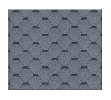 TIMBELA Bitumenschindeln Hexagonal Rock H-Grey, Grau Bitumen-Dacheindeckung