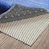VRTYVEYBB Rutschfeste Unterlage für Teppich, PVC-Teppichunterlage mit starkem Halt, geeignet für Holzböden, Universalform, Weiß, 60 x 100 cm