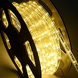 DREAMADE 20M LED Lichterschlauch Außen, Lichterkette mit 720 LEDS, Lichtschlauch 15000h für Weihnachten, Hochzeit, Party und Fest (Warmweiß, 20)