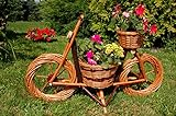 Fahrrad, Motorrad aus Korbgeflecht, 70 cm, Rattan, Weidenkörbe, bepflanzen möglich, Bike, Gartendeko, Pflanzkasten, Blumenkasten, Pflanzhilfe, Pflanzcontainer, Pflanztröge, Pflanzschale, Pflanzkorb, Blumentöpfe, keine Holzschubkarre, Pflanzgefäß, Übertöpfe, Pflanztöpfe Pflanzkübel, Pflanzkarre
