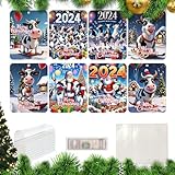 Cash Clip Weihnachten - Lustige Dekorationen Geldklammern für Weihnachtsbaum | Weihnachten Geldkarten Transparent für Kamin, Wohnzimmer Dekor