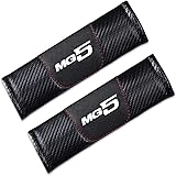 SHASHOU 2 Stück Auto Gurtpolster für MG MG5, Weiche Komfort-Sicherheitsgurt-Schultergurt-Abdeckungen, Atmungsaktiv, Autozubehör