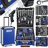 MASKO® 969 tlg Werkzeugkoffer Werkzeugkasten Werkzeugkiste Werkzeug Trolley Profi 969 Teile Qualitätswerkzeug - Blau