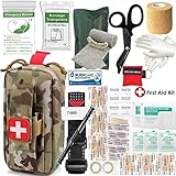 IFAK Molle Trauma Kit für Notfall-Überlebens-Erste-Hilfe-Kit, militärische taktische Admin-Tasche, EMT, Insektenschutztasche, Camping-Ausrüstung, Wandern, Auto