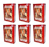 6 X 100g Henna Color Naturhaarfärbemittel Pulver Farbe Öko Mahagoni (acajou) - 6Stück