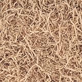 VGOODALL 453,6g Füllmaterial Geschenk, Braun Füllmaterial für Pakete Geschreddertes Kraft Papier für Geschenkbox Schutz Dekoration