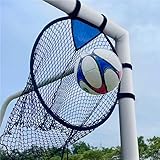 2 Stück Fußball-Zielnetz, Top-Bins Fußball-Zielnetz, Fußball-Tor-Zieltasche, Fußball-Trainingszielziel, Fußball-Zielscheibe für Kinder (schwarz, groß)