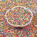 Bunte Nonpareilles & Zuckerperlen (130g) - Farbenfrohe Mini Zucker-Kugeln zum Verzieren von Eis, Kuchen, Torten, Cupcakes & Muffins - Perfekt für Geburtstagsparty, Kinderfest und Feiern