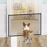 Sicherheitsgitter, einziehbar, 0 – 110 cm – ausziehbar & aufrollbar für Kinder und Hunde (klein, mittel, groß)