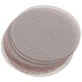 Homoyoyo 10 Stück 5 Zoll Maschen Schleifgewebe für Trockenbauwände Wasserbeständig Polyestergewebe Trockene und Nasse Anwendung mit Klett Rückseite Staubfreies Schleifpapier