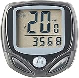 PEARL sports Fahrradcomputer: Digitaler 15in1-Fahrrad-Computer mit kabellosem Funk-Radsensor, LCD (Fahrradcomputer kabellos)