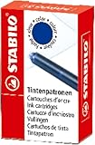 STABILO - Tintenpatronen zum Nachfüllen - Refill - blau (löschbar) - 6er Pack