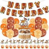 Balloon Party Supplies, Ksopsdey Bambi Geburtstag Dekorationen 32 Pcs Dschungel Themed Geburtstag Dekorationen, Ballons für Geburtstag-Themenparty Birthday Deko