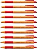 STABILO - Druck-Kugelschreiber - pointball - 10er Pack - rot